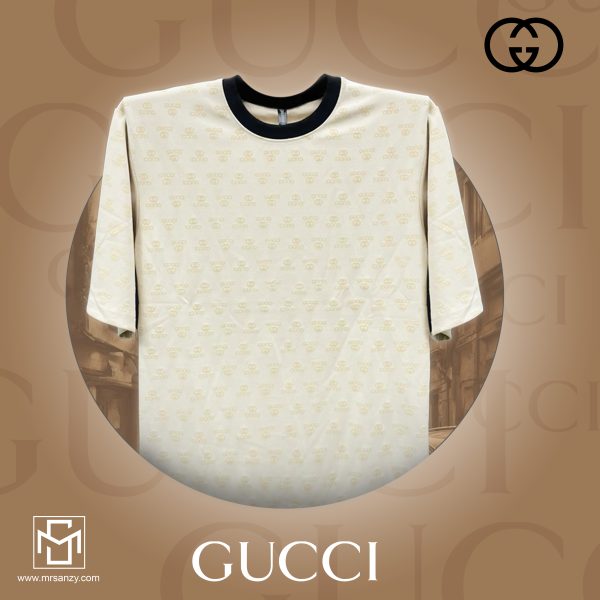 Gucci Printed Drop Shoulder T-Shirt